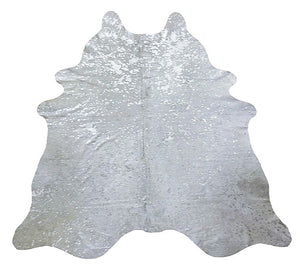 Silver Splash White Cowhide - www.instylehome.ca