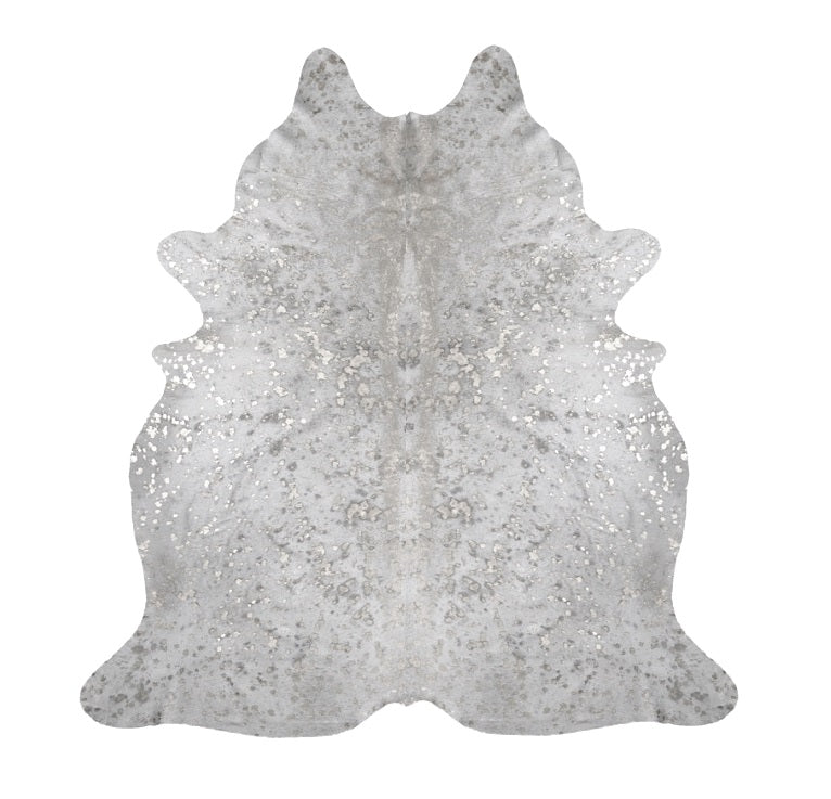 Silver Splash White Cowhide - www.instylehome.ca