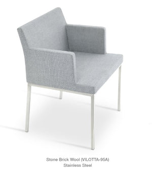 Soho chair Chrome - durable construction for long-lasting use | Image 1 | InSTYLE Home & Rugs