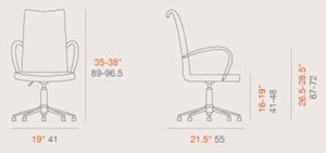 Tulip Arm Office Chair - comfortable seating for dining and office spaces | Image 7 | InSTYLE Home & Rugs