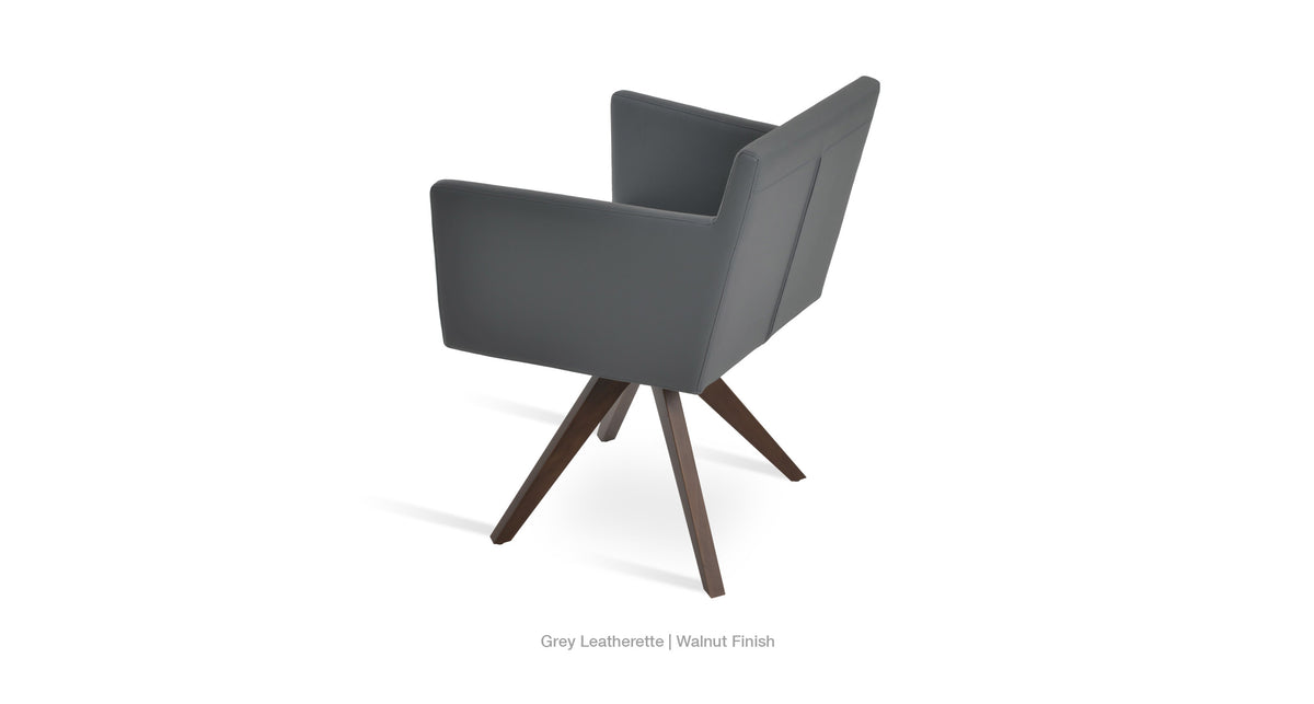 Harput Pyramid Swivel Chair - comfortable seating for dining and office spaces | Image 17 | InSTYLE Home & Rugs