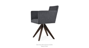 Harput Pyramid Swivel Chair - comfortable seating for dining and office spaces | Image 18 | InSTYLE Home & Rugs