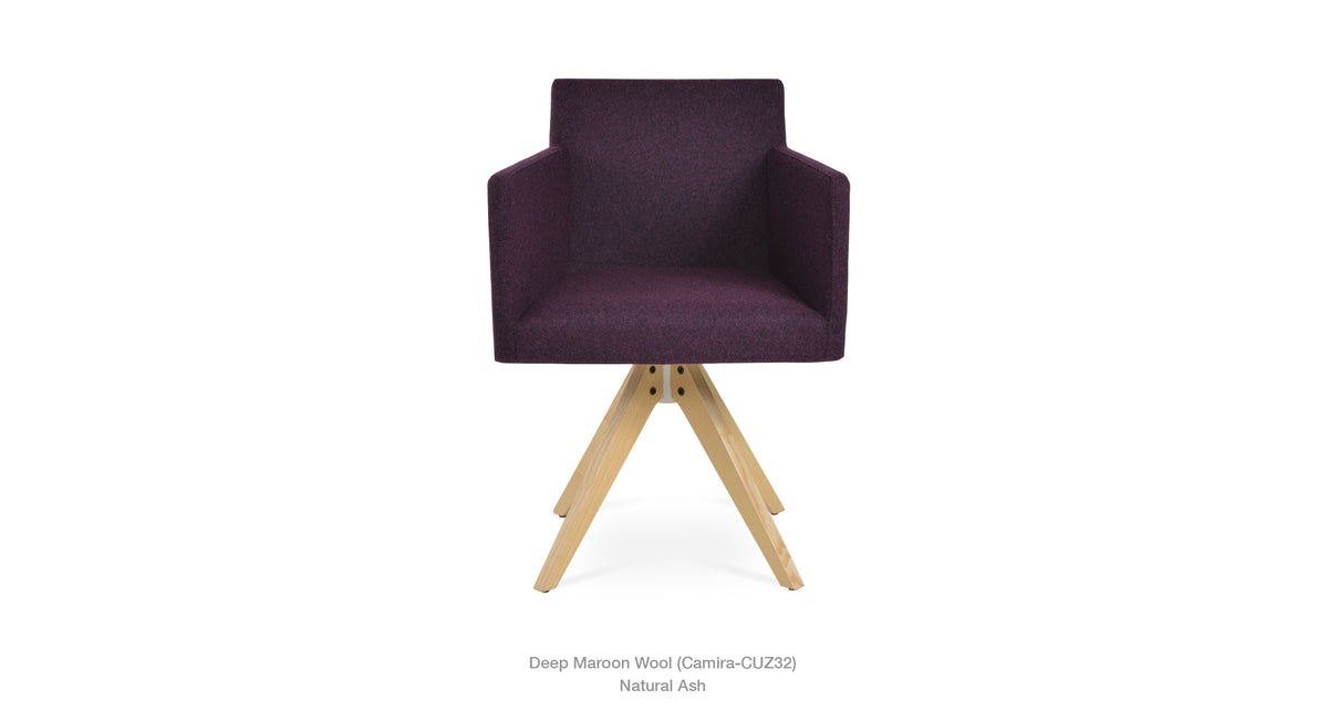 Harput Pyramid Swivel Chair - comfortable seating for dining and office spaces | Image 22 | InSTYLE Home & Rugs