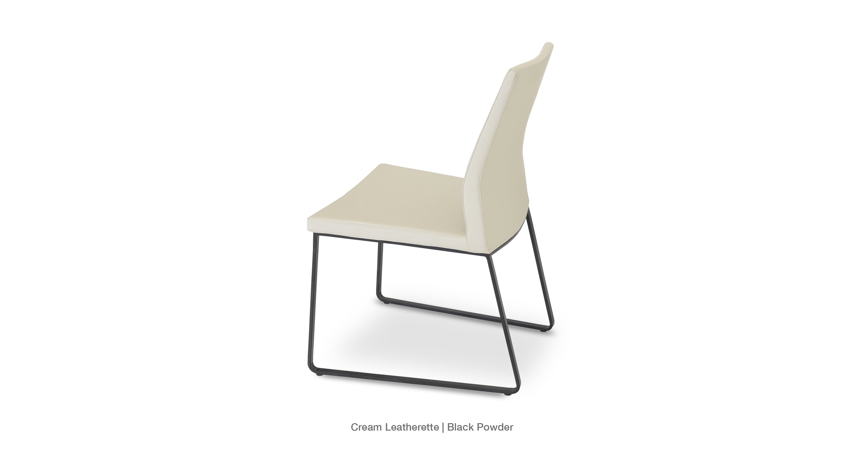Pasha Sled Chair - elegant seating for dining areas | Image 110 | InSTYLE Home & Rugs