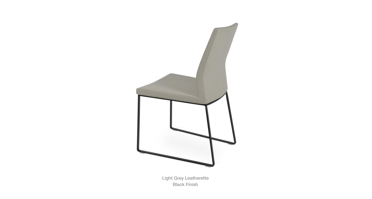 Pasha Sled Chair - elegant seating for dining areas | Image 125 | InSTYLE Home & Rugs