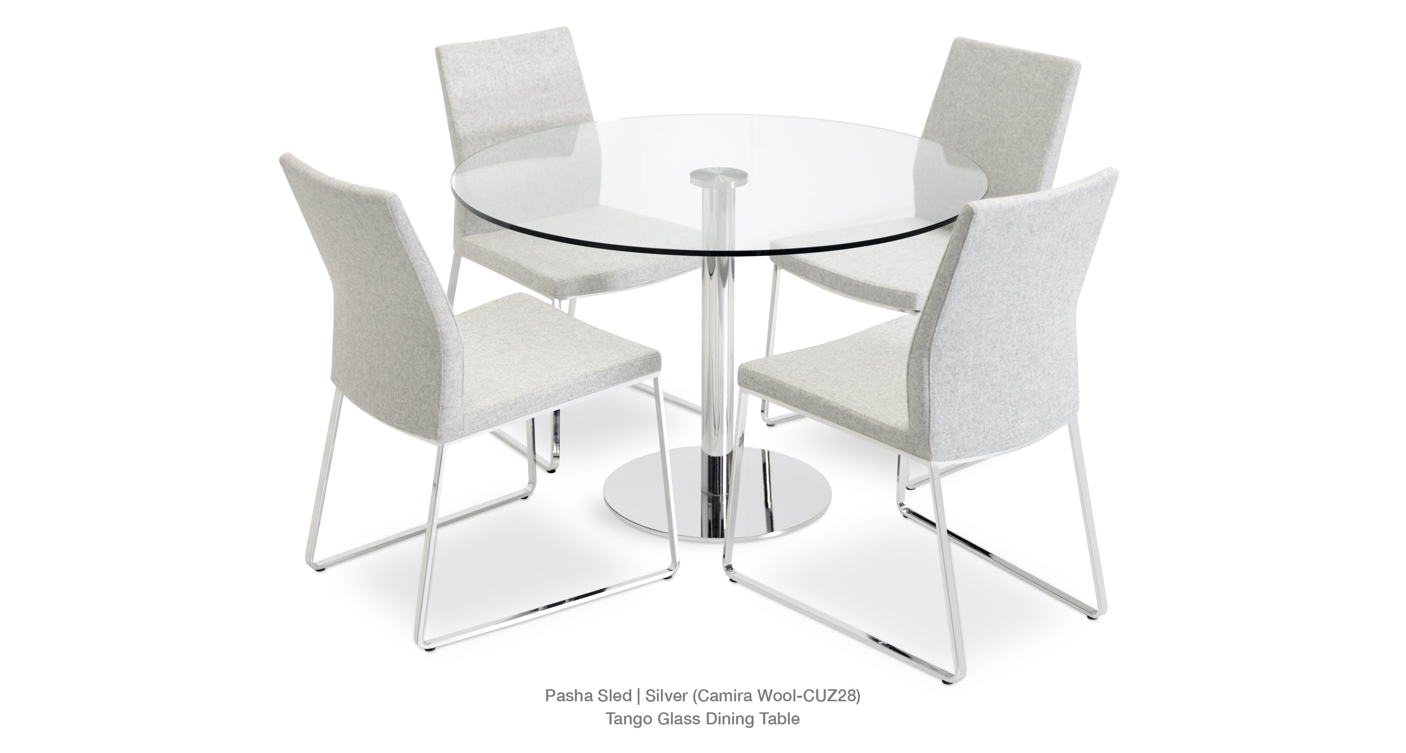 Pasha Sled Chair - elegant seating for dining areas | Image 146 | InSTYLE Home & Rugs