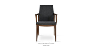 Pasha Wood Armchair - upholstered armchair with padded comfort | Image 2 | InSTYLE Home & Rugs