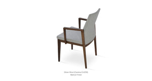Pasha Wood Armchair - upholstered armchair with padded comfort | Image 8 | InSTYLE Home & Rugs