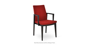 Pasha Wood Armchair - upholstered armchair with padded comfort | Image 11 | InSTYLE Home & Rugs