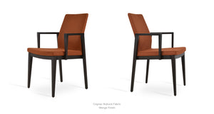 Pasha Wood Armchair - upholstered armchair with padded comfort | Image 19 | InSTYLE Home & Rugs
