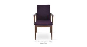 Pasha Wood Armchair - upholstered armchair with padded comfort | Image 20 | InSTYLE Home & Rugs