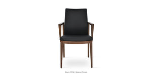 Pasha Wood Armchair - upholstered armchair with padded comfort | Image 22 | InSTYLE Home & Rugs