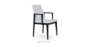 Pasha Wood Armchair - upholstered armchair with padded comfort | Image 26 | InSTYLE Home & Rugs