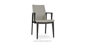 Pasha Wood Armchair - upholstered armchair with padded comfort | Image 32 | InSTYLE Home & Rugs