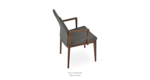 Pasha Wood Armchair - upholstered armchair with padded comfort | Image 35 | InSTYLE Home & Rugs
