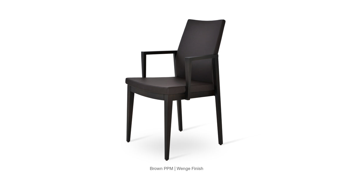 Pasha Wood Armchair - upholstered armchair with padded comfort | Image 36 | InSTYLE Home & Rugs