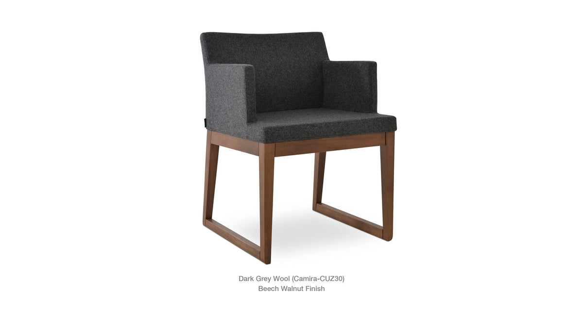 Soho Sled Wood Chair - comfortable seating for dining and office spaces | Image 5 | InSTYLE Home & Rugs