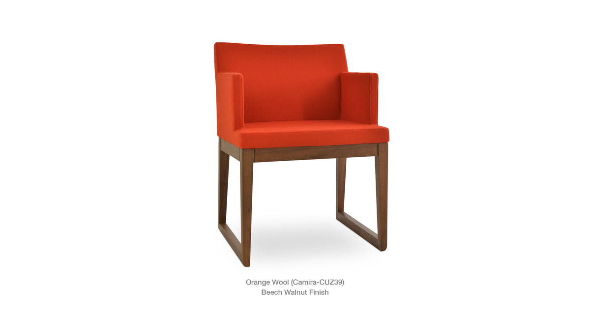 Soho Sled Wood Chair - comfortable seating for dining and office spaces | Image 4 | InSTYLE Home & Rugs