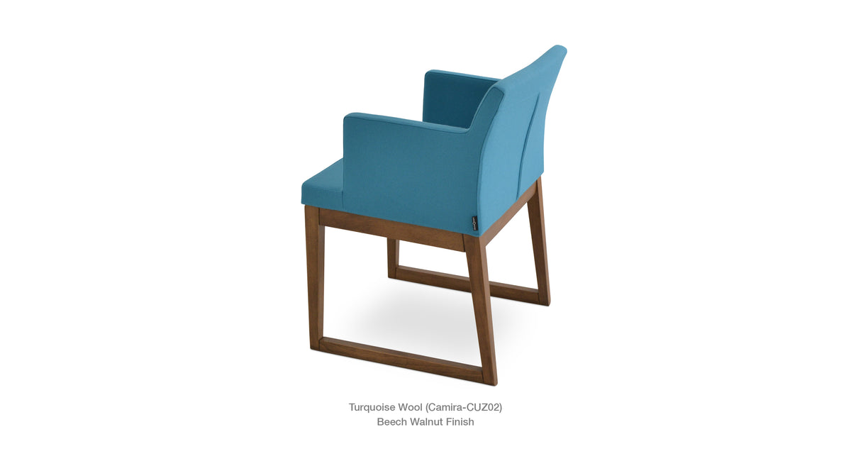 Soho Sled Wood Chair - comfortable seating for dining and office spaces | Image 6 | InSTYLE Home & Rugs