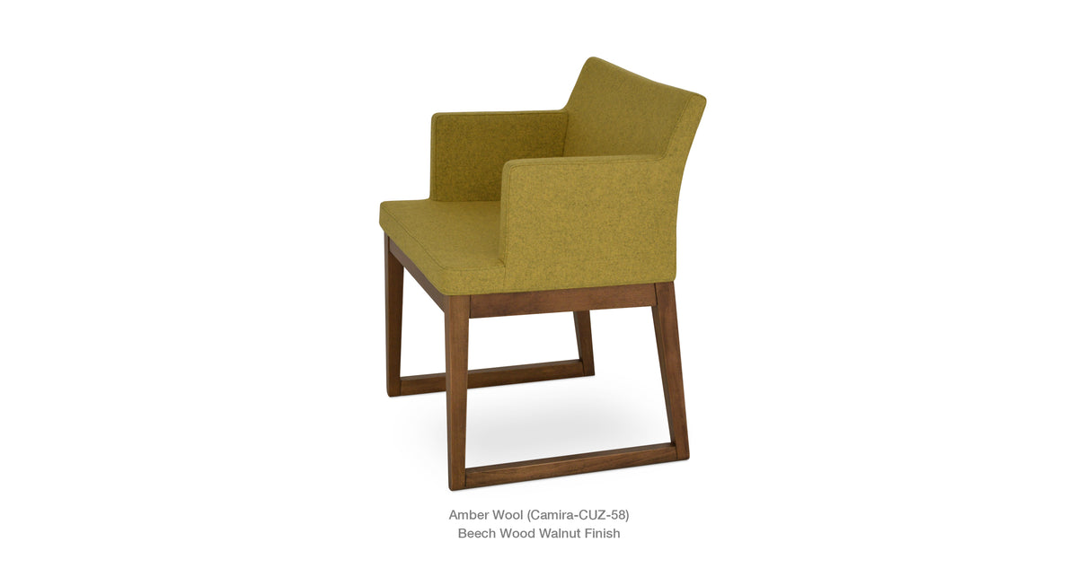 Soho Sled Wood Chair - comfortable seating for dining and office spaces | Image 12 | InSTYLE Home & Rugs