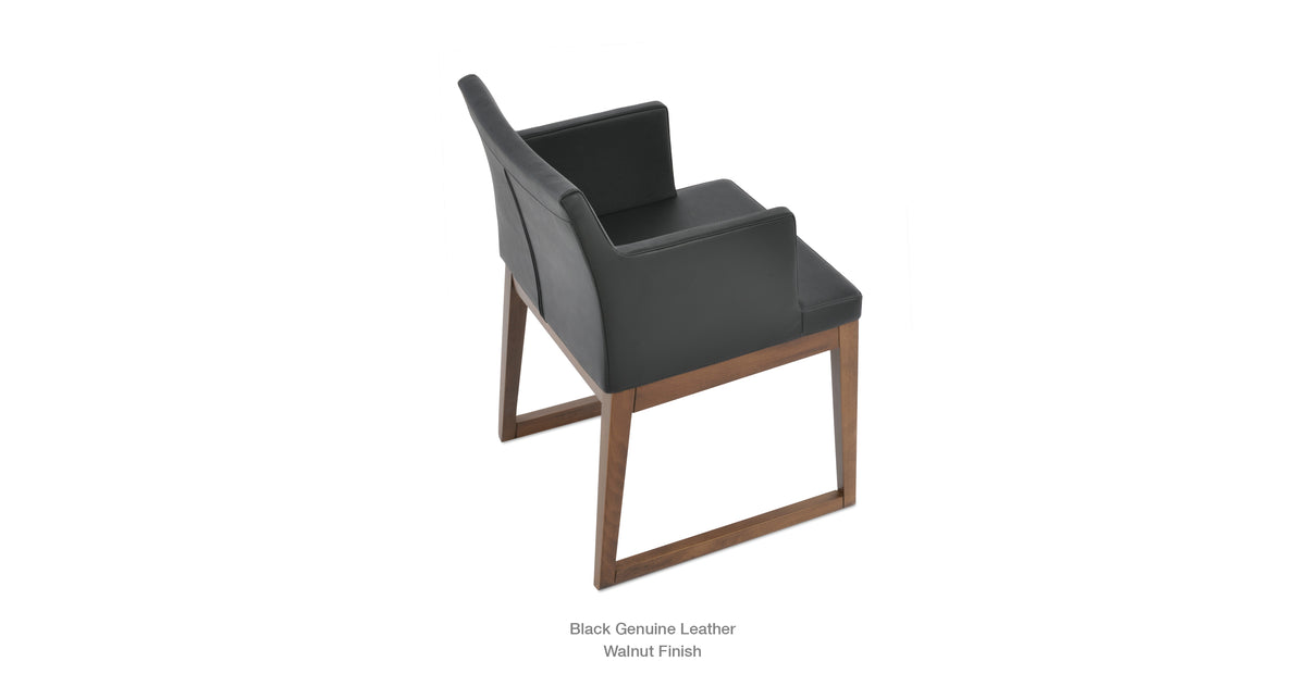 Soho Sled Wood Chair - comfortable seating for dining and office spaces | Image 15 | InSTYLE Home & Rugs
