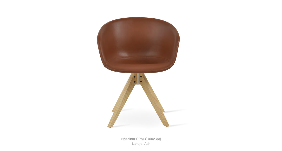 Tribeca Pyramid Swivel Chair - comfortable seating for dining and office spaces | Image 5 | InSTYLE Home & Rugs