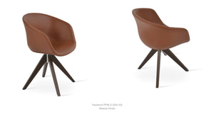 Tribeca Pyramid Swivel Chair - comfortable seating for dining and office spaces | Image 6 | InSTYLE Home & Rugs