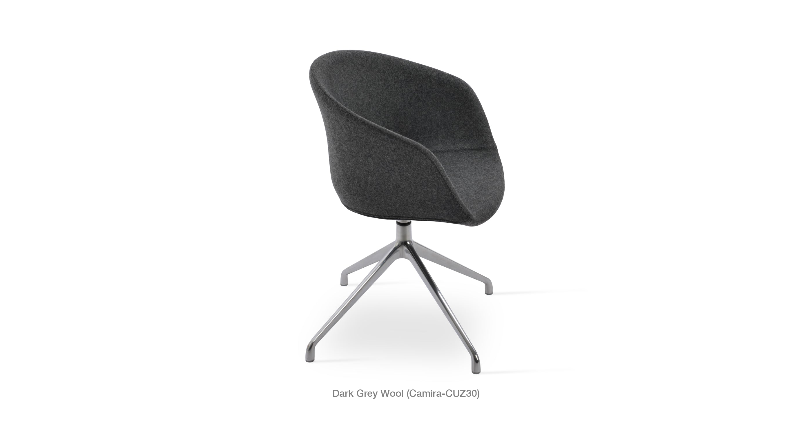 Tribeca Spider Swivel Chair - comfortable seating for dining and office spaces | Image 2 | InSTYLE Home & Rugs