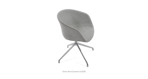 Tribeca Spider Swivel Chair - comfortable seating for dining and office spaces | Image 3 | InSTYLE Home & Rugs