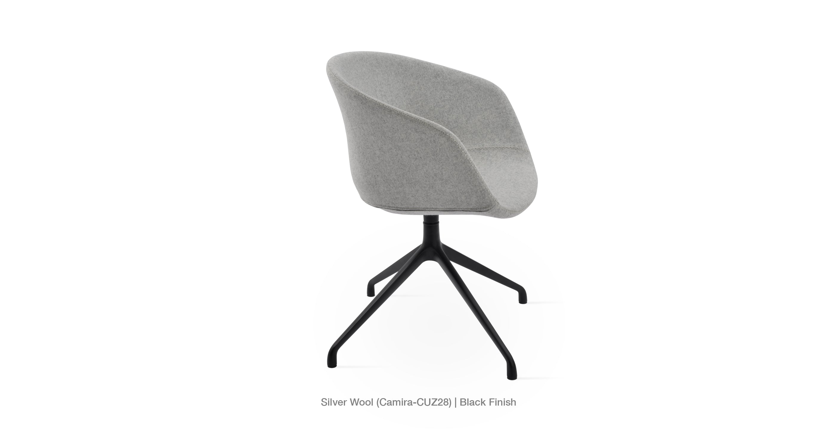 Tribeca Spider Swivel Chair - comfortable seating for dining and office spaces | Image 4 | InSTYLE Home & Rugs