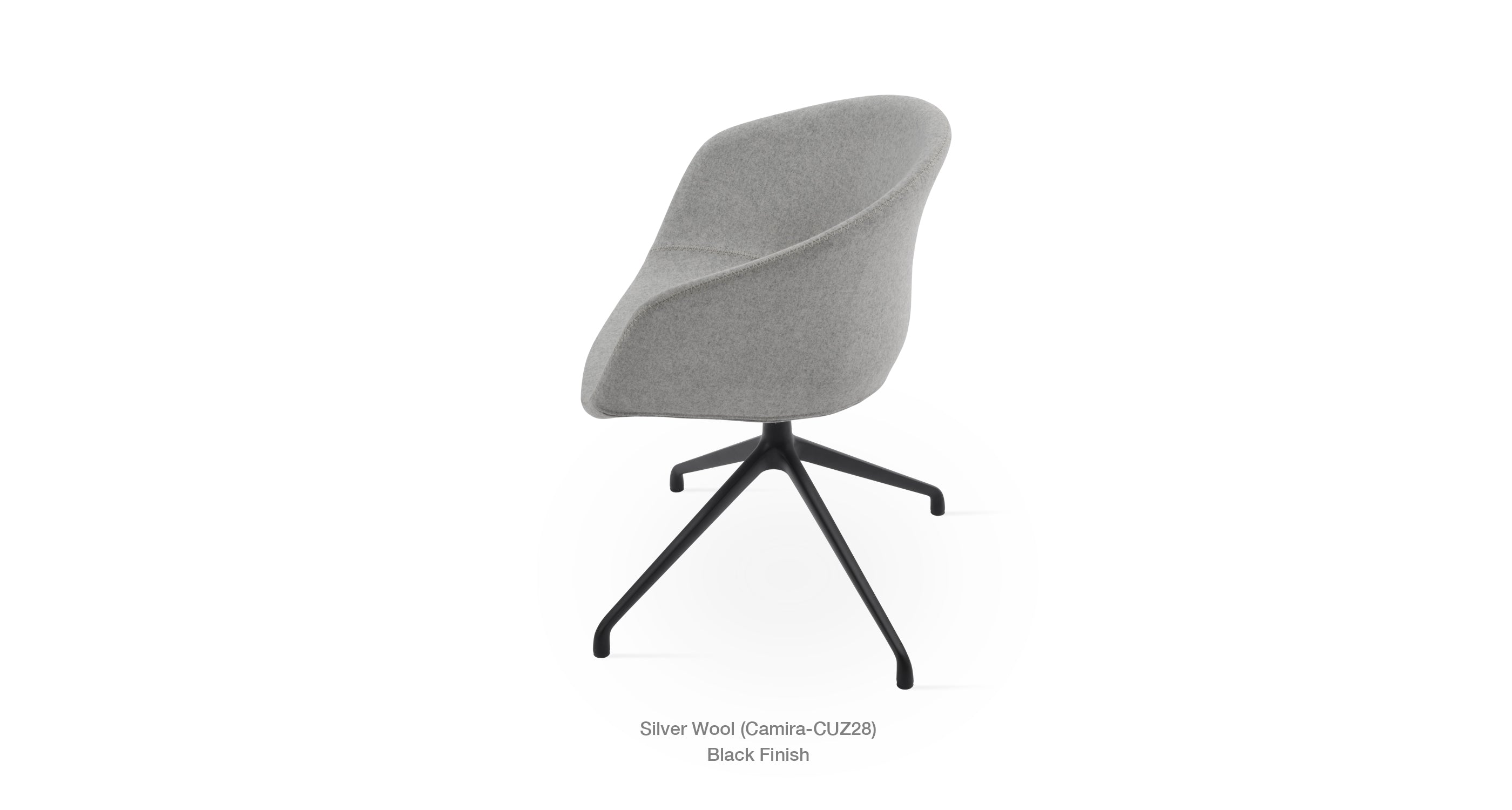 Tribeca Spider Swivel Chair - comfortable seating for dining and office spaces | Image 5 | InSTYLE Home & Rugs