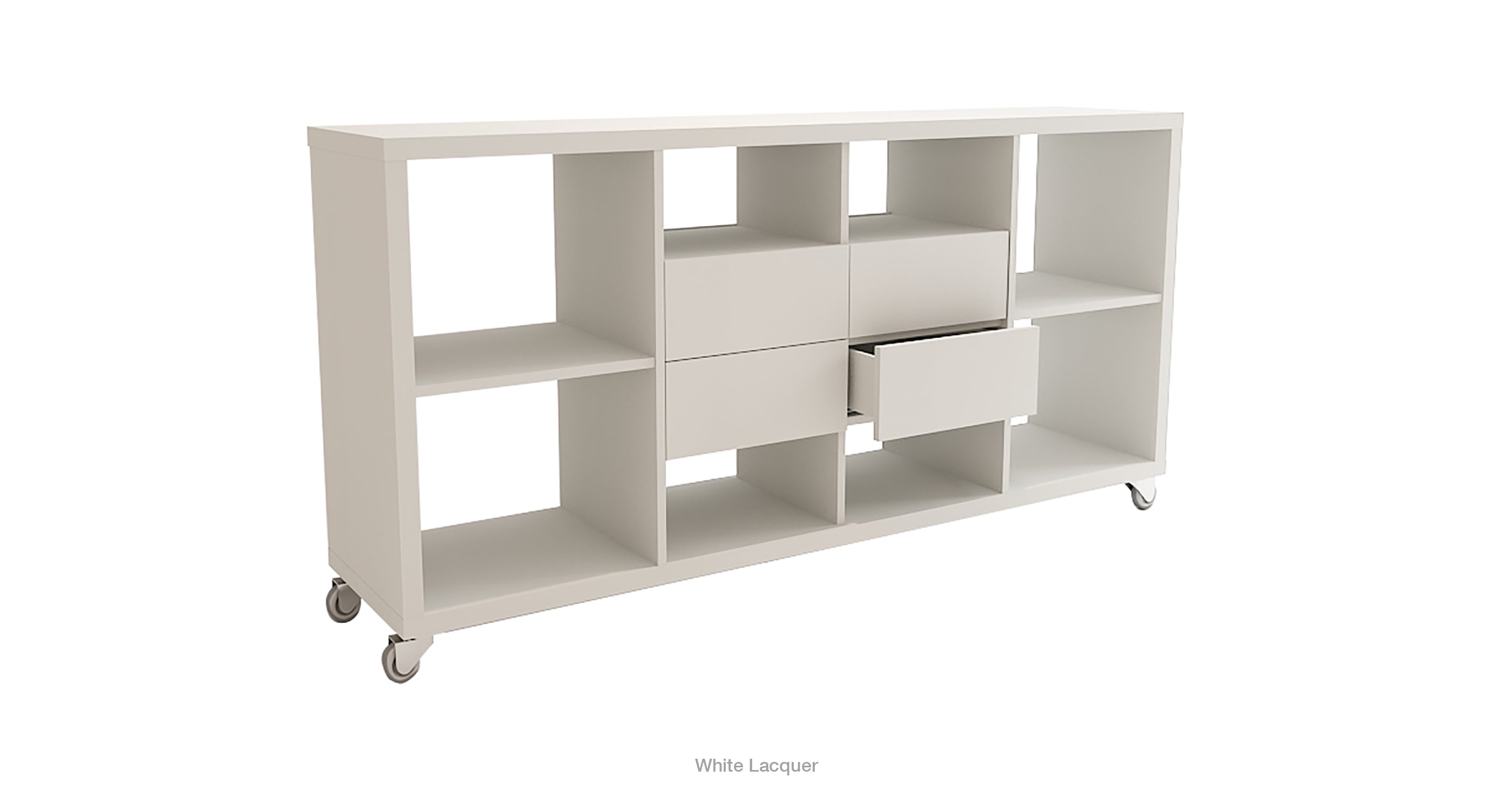 Malta Bookcase W Drawers - versatile drawer unit for office, bedroom, or living space | Image 2 | InSTYLE Home & Rugs