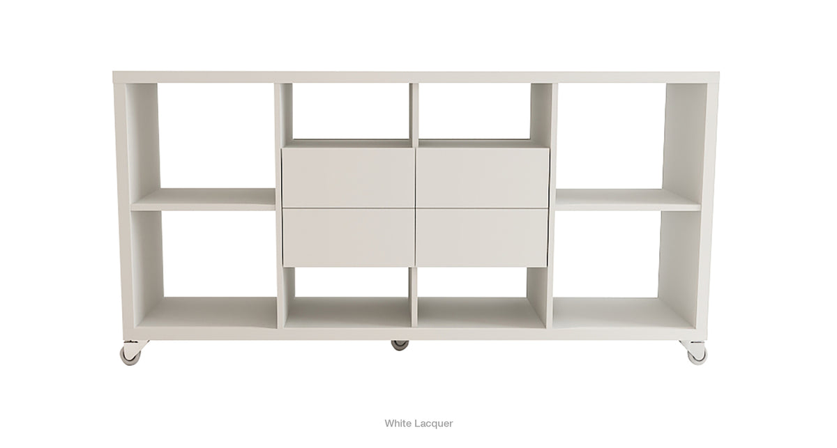 Malta Bookcase W Drawers - versatile drawer unit for office, bedroom, or living space | Image 3 | InSTYLE Home & Rugs