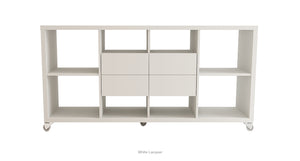 Malta Bookcase W Drawers - versatile drawer unit for office, bedroom, or living space | Image 3 | InSTYLE Home & Rugs