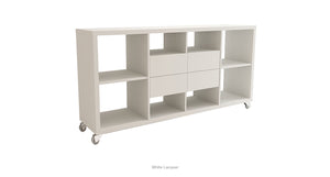 Malta Bookcase W Drawers - versatile drawer unit for office, bedroom, or living space | Image 4 | InSTYLE Home & Rugs