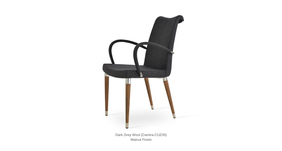 Tulip Arm Ana Chair - comfortable seating for dining and office spaces | Image 3 | InSTYLE Home & Rugs