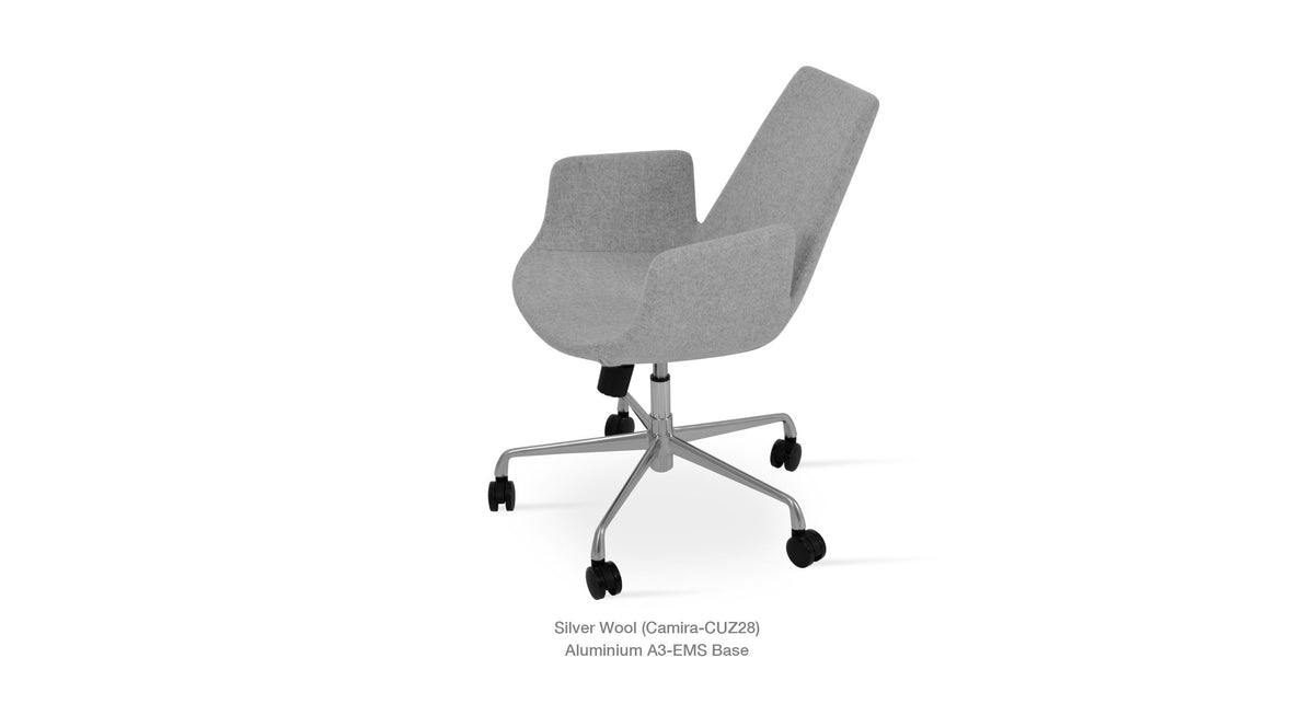 Eiffel Arm Office Chair - comfortable seating for dining and office spaces | Image 4 | InSTYLE Home & Rugs