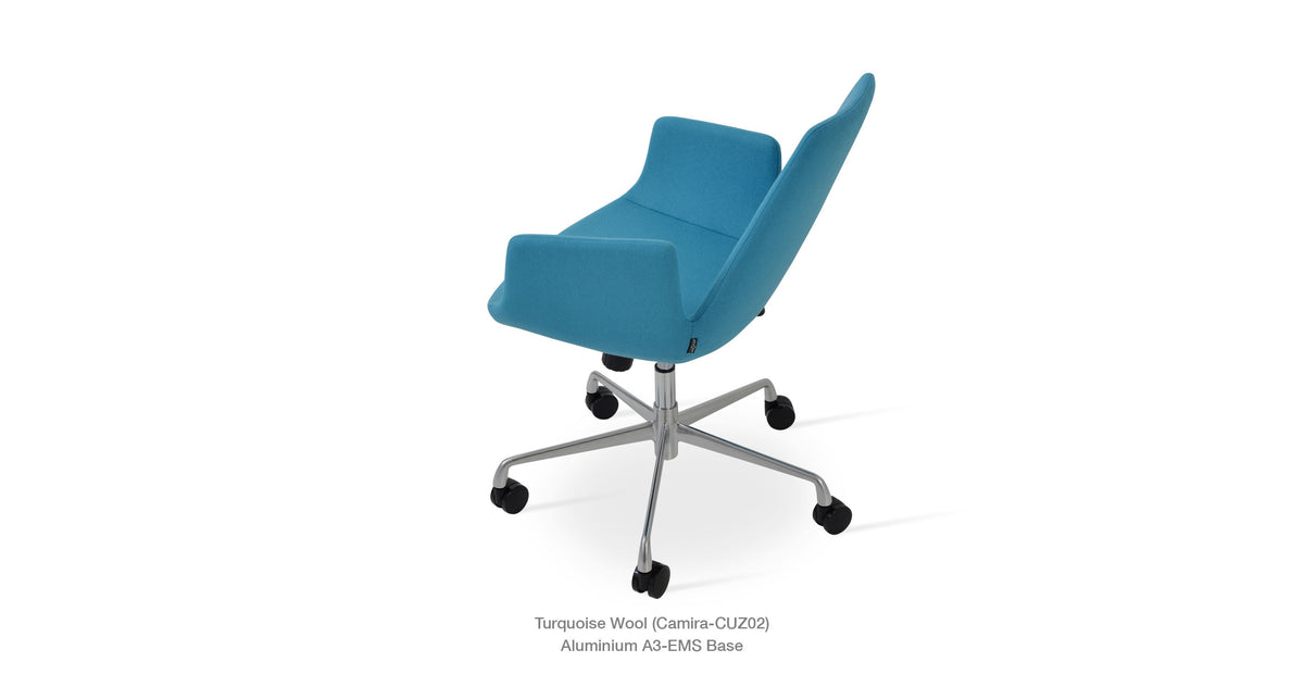 Eiffel Arm Office Chair - comfortable seating for dining and office spaces | Image 10 | InSTYLE Home & Rugs