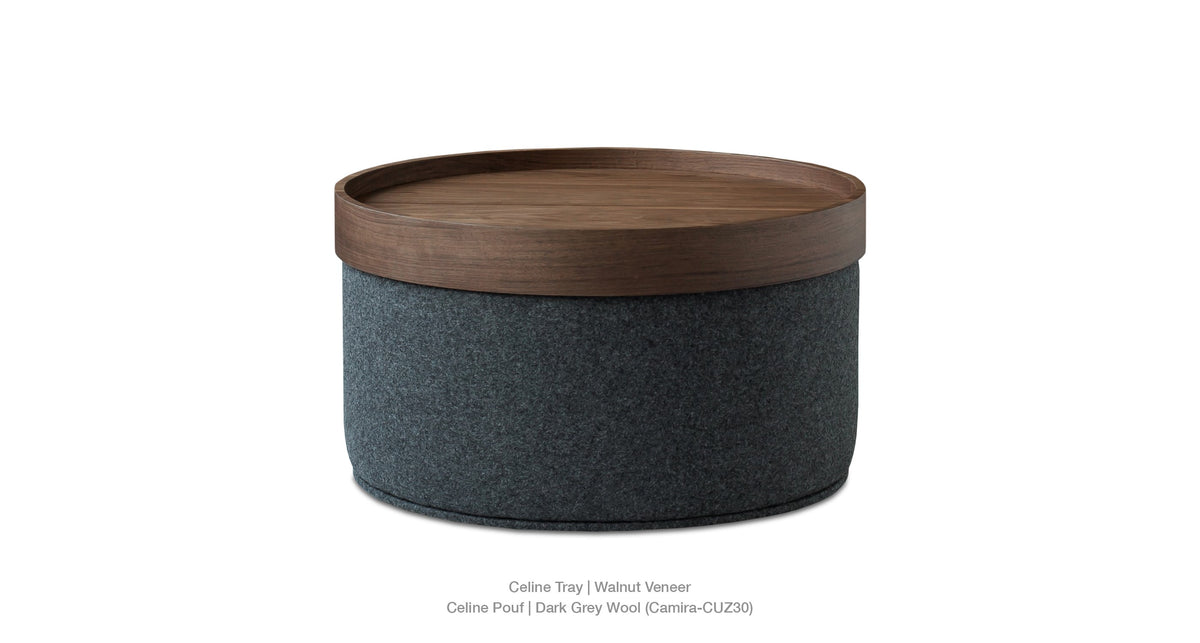 Celine Pouf A - stylish pouf for adding texture and comfort to your living room | Image 3 | InSTYLE Home & Rugs
