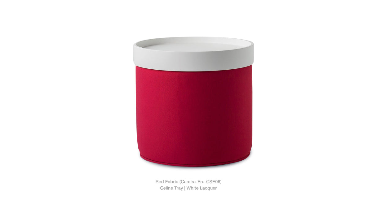 Celine Pouf B - versatile pouf for extra seating or as a footrest | Image 3 | InSTYLE Home & Rugs