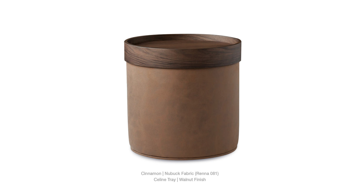 Celine Pouf B - versatile pouf for extra seating or as a footrest | Image 10 | InSTYLE Home & Rugs