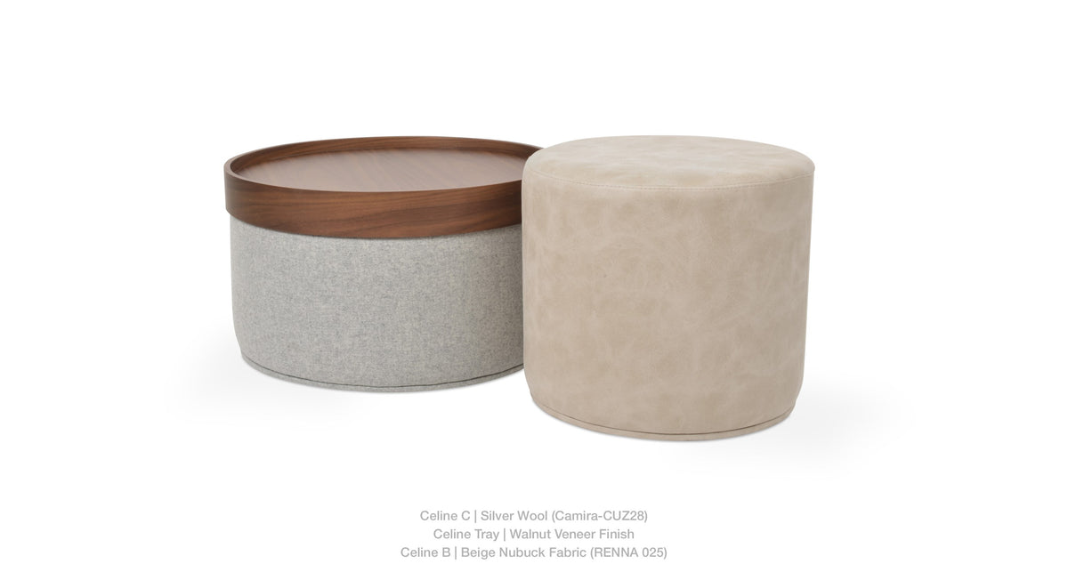 Celine Pouf C - stylish pouf for adding texture and comfort to your living room | Image 34 | InSTYLE Home & Rugs
