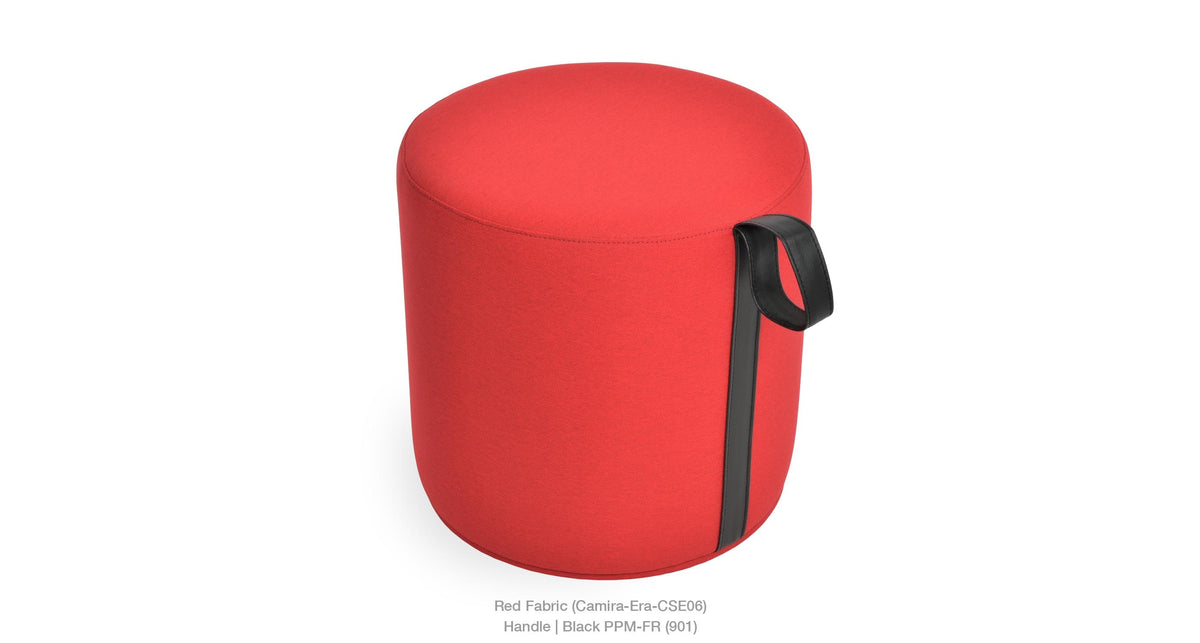 Celine Pouf With Handle - modern pouf in vibrant colors for a pop of style | Image 4 | InSTYLE Home & Rugs