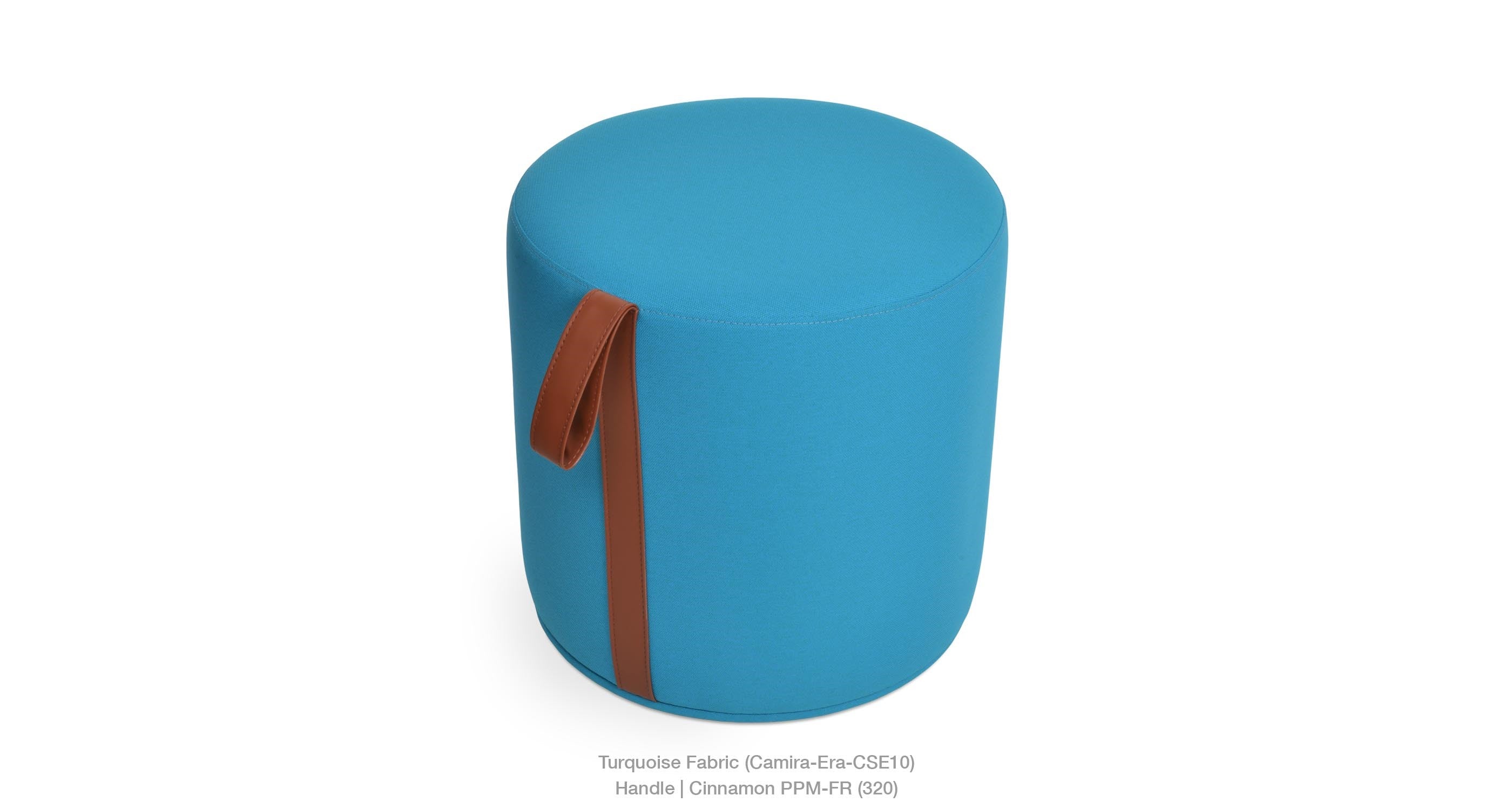 Celine Pouf With Handle - modern pouf in vibrant colors for a pop of style | Image 6 | InSTYLE Home & Rugs