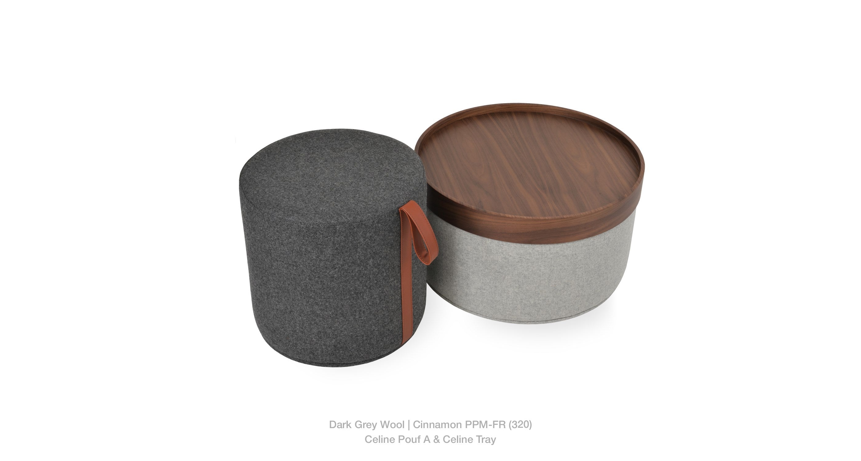 Celine Pouf With Handle - modern pouf in vibrant colors for a pop of style | Image 9 | InSTYLE Home & Rugs
