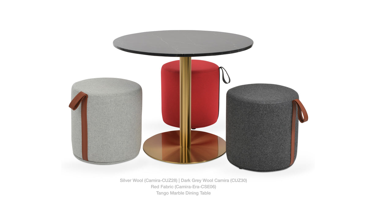 Celine Pouf With Handle - modern pouf in vibrant colors for a pop of style | Image 13 | InSTYLE Home & Rugs