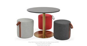 Celine Pouf With Handle - modern pouf in vibrant colors for a pop of style | Image 13 | InSTYLE Home & Rugs