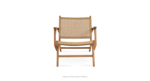 Calava Teak Armchair Lounge - modern accent armchair for stylish interiors | Image 2 | InSTYLE Home & Rugs