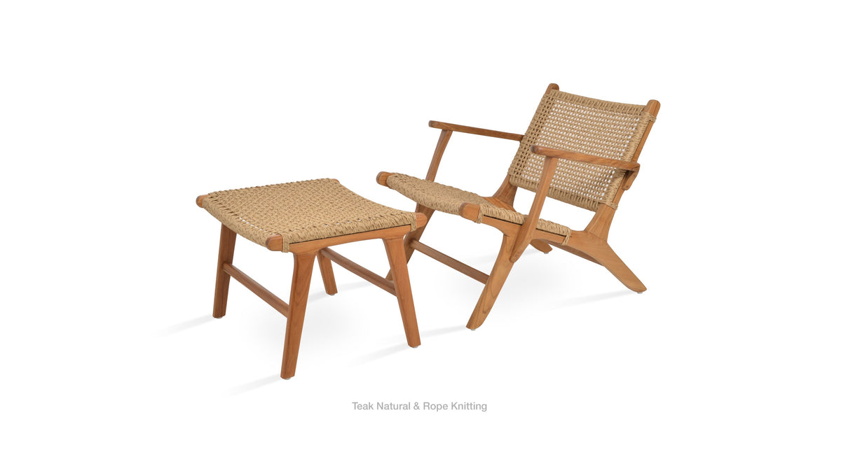 Calava Teak Armchair Lounge - modern accent armchair for stylish interiors | Image 3 | InSTYLE Home & Rugs