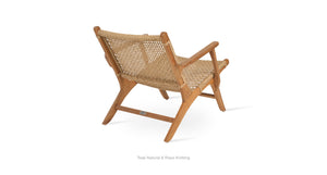Calava Teak Armchair Lounge - modern accent armchair for stylish interiors | Image 4 | InSTYLE Home & Rugs